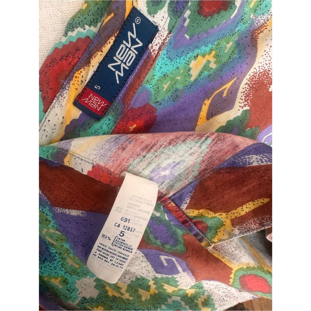 New Man – Multicolor Aztec/Geometric Print Robe Shirt - Picture 7 of 7